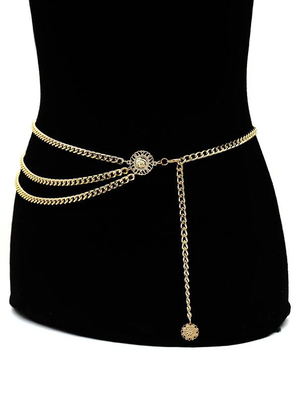 Long Tassel Waistbands Hip Jewelry Body Chain Metal Link Waist Chain Belt - Image 9