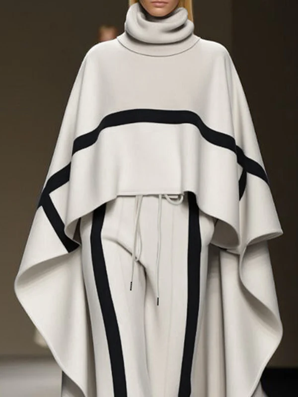 Loose Drawstring Striped Casual Pants Bottoms Trousers - Image 3