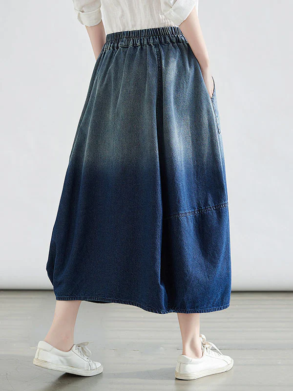 Loose Elasticity Gradient Skirts - Image 3