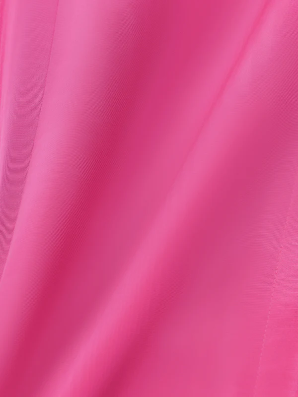 Loose Flower Shape Solid Color Stand Collar Lantern Sleeves Maxi Dresses - Image 15
