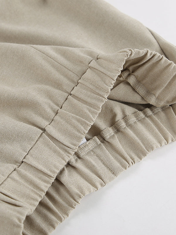 Loose Hollow Split-Joint Halter-Neck Vest + Elasticity High Waisted Pants Trousers Two Pieces Set - Image 11