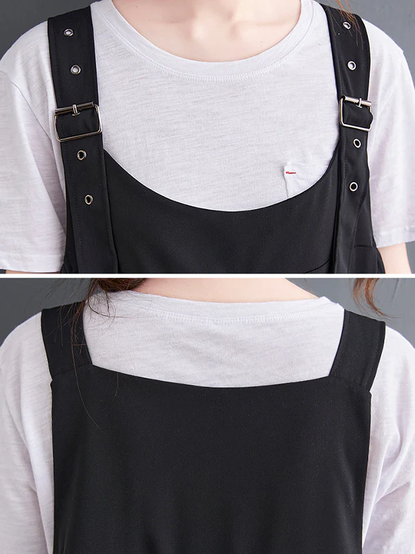 Loose Oversize Solid Color Zipper Jumpsuits Bottoms - Image 8