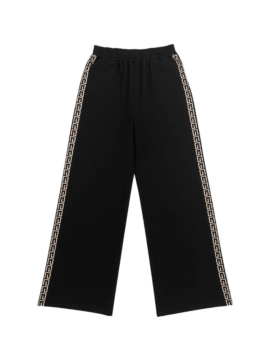 Loose Printed Solid Color Casual Pants Bottoms Trousers - Image 5