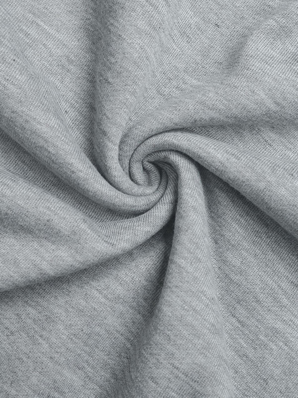 Loose Puff Sleeves Asymmetric Hollow Split-Joint Round-Neck Sweatshirt Tops - Image 9