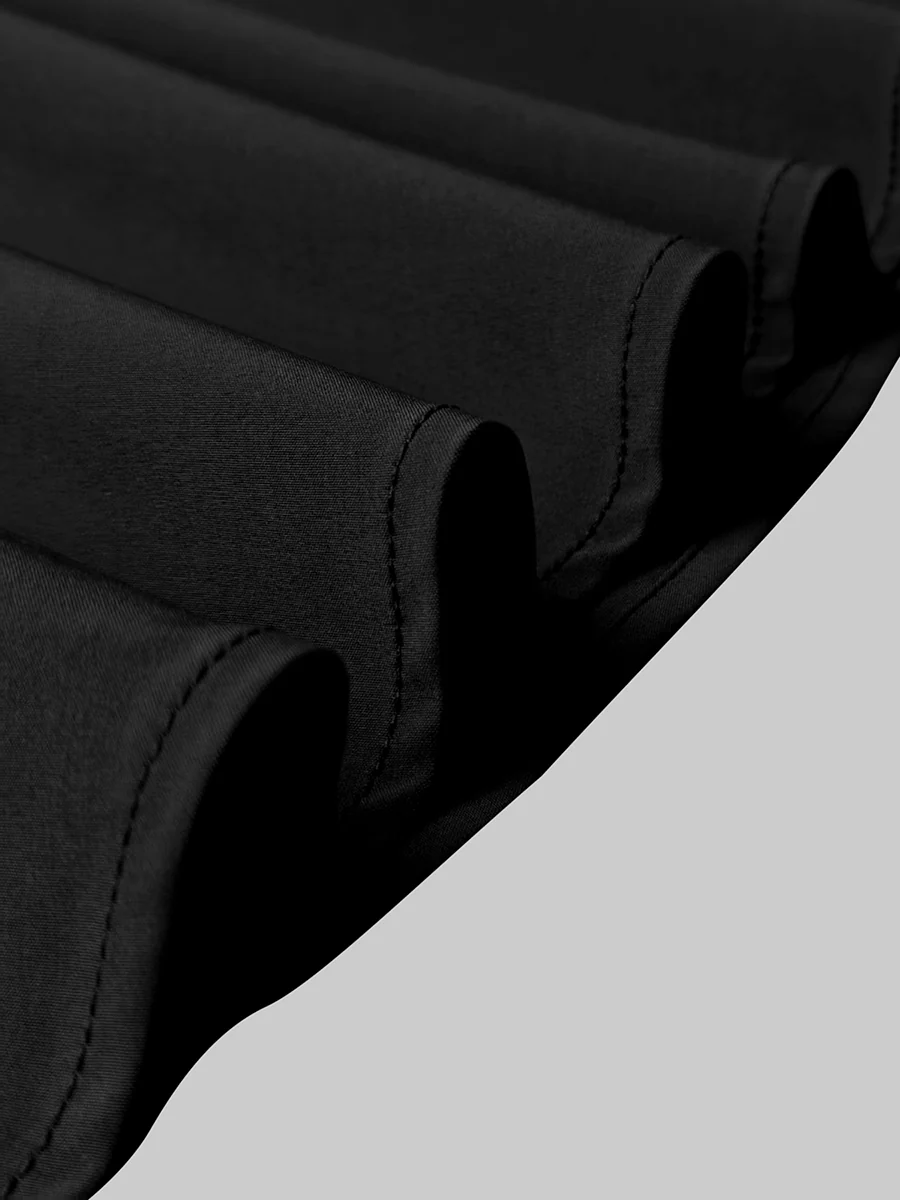 Loose Puff Sleeves Elasticity Pleated Solid Color Off-The-Shoulder Maxi Dresses - Image 10