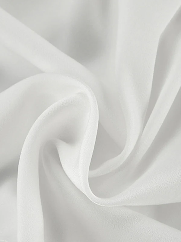 Loose Puff Sleeves Elasticity Pleated Solid Color Split-Joint V-Neck Blouses&Shirts Tops - Image 9
