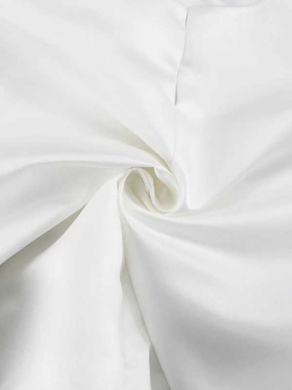 Loose Puff Sleeves Hollow Solid Color Split-Joint Round-Neck Blouses - Image 10