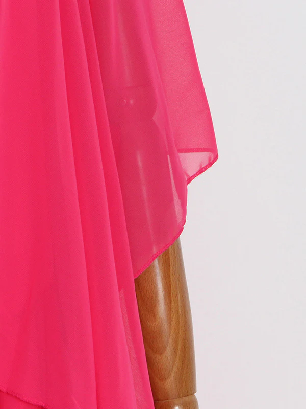 Loose Raglan Sleeve Solid Color Tiered Stand Collar Maxi Dresses - Image 11