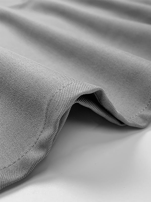 Loose Short Sleeves Solid Color Zipper V-Neck Blouses&Shirts Tops - Image 6