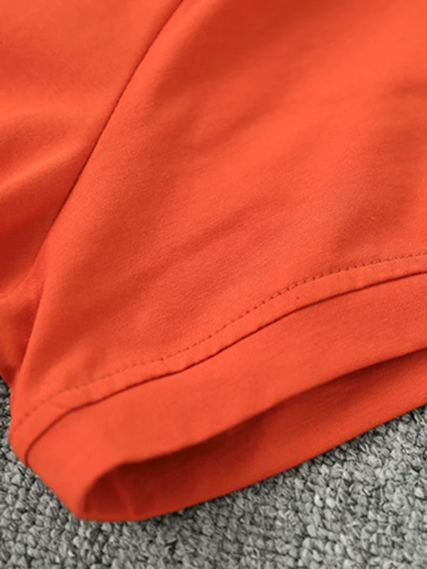 Loose Short Sleeves Split-Joint Round-Neck T-Shirts Tops - Image 20