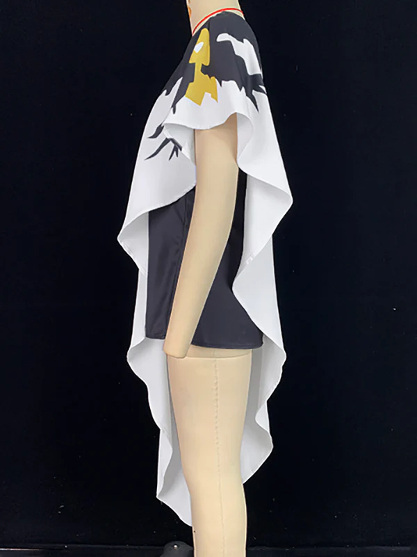 Loose Sleeveless Asymmetric Flower Print One-Shoulder Blouses&Shirts Tops - Image 8