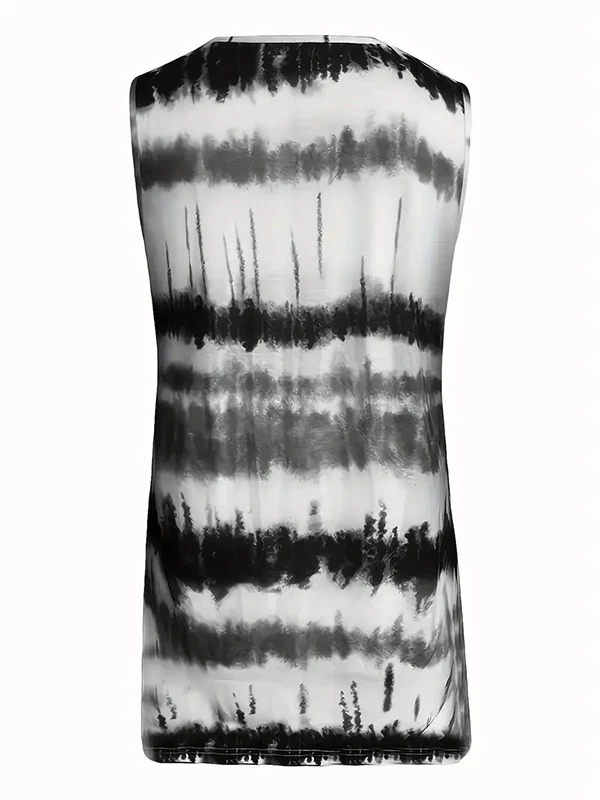 Loose Sleeveless Printed Spaghetti-Neck Vest Top - Image 6