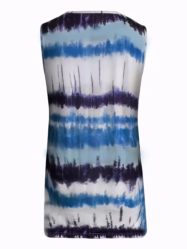 Loose Sleeveless Printed Spaghetti-Neck Vest Top - Image 8