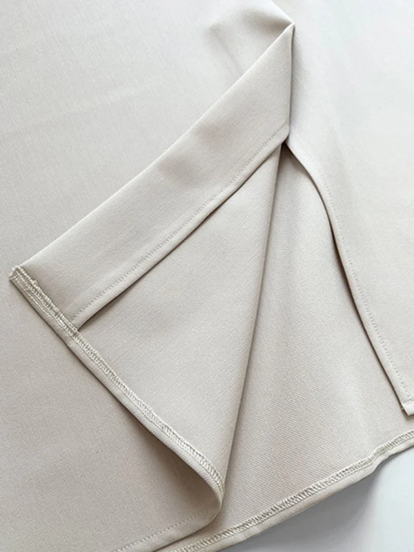 Loose Sleeveless Solid Color Round-Neck Midi Dresses - Image 15