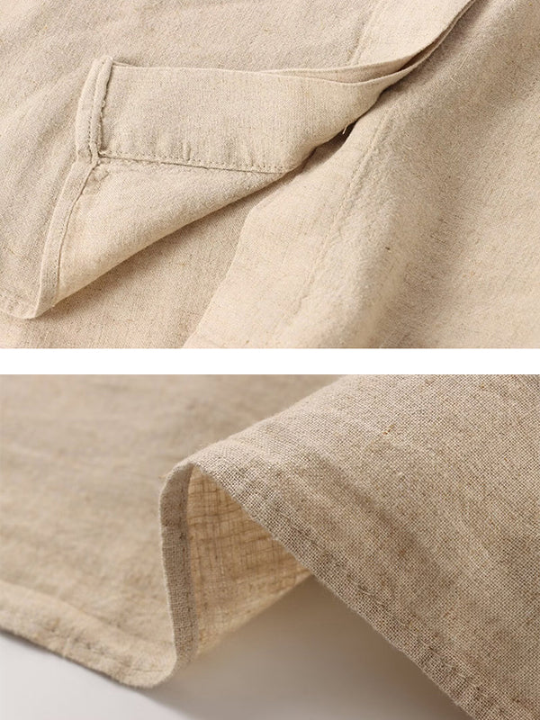 Loose Solid Color Split-Joint Split-Side Lapel Blouse + Elasticity Pleated Pants Trousers Two Pieces Set - Image 17