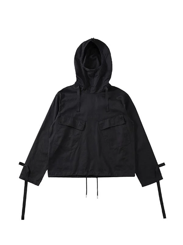 Loose Solid Drawstring Space Style Hoodie Sweatshirt - Image 12