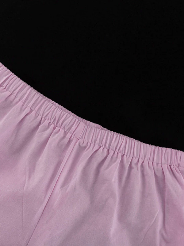 Loose Split-Joint Sleeveless Pleated V-Neck Vest + Pants Trousers Two Pieces Set - Image 15