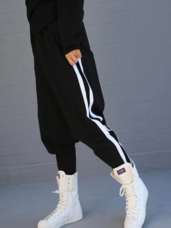 Loose Striped Empire Harem Pants - Image 5