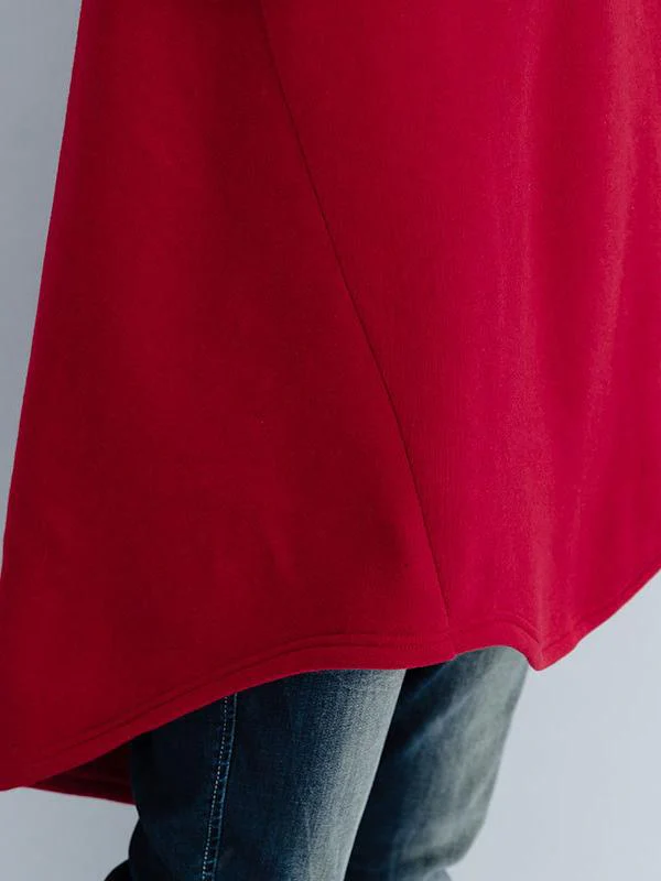 Loose Turtleneck Cropped Sweatshirt - Image 14