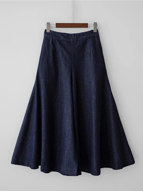 Loose Wide-Leg Empire Jean Pants - Image 14