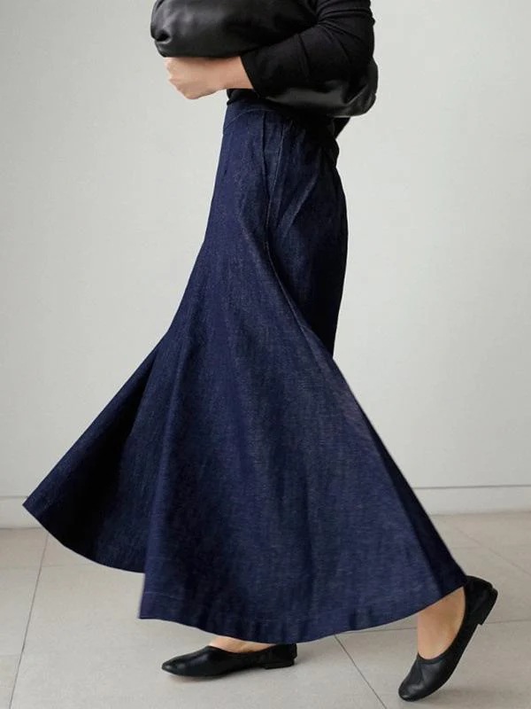 Loose Wide-Leg Empire Jean Pants - Image 3