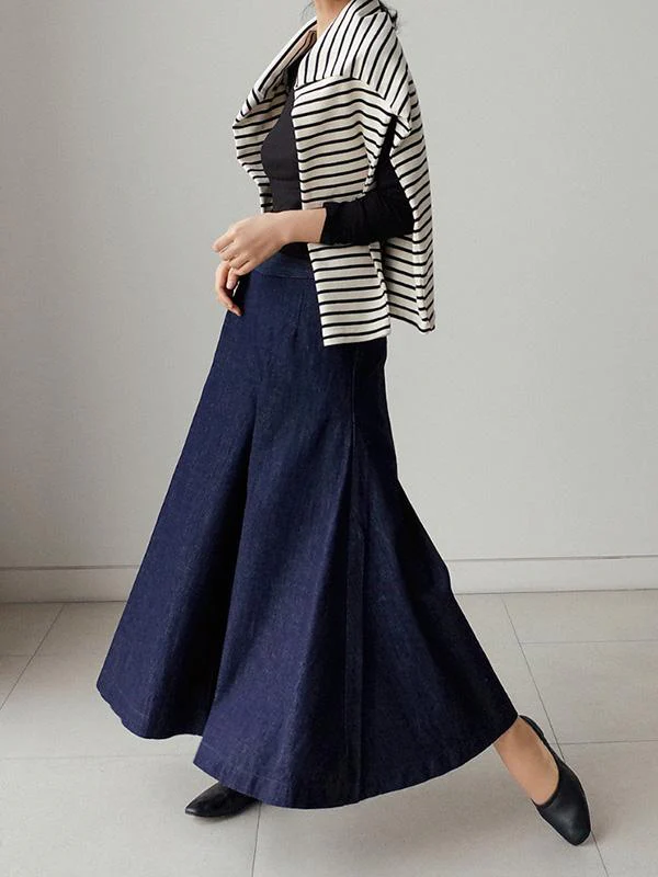 Loose Wide-Leg Empire Jean Pants - Image 5