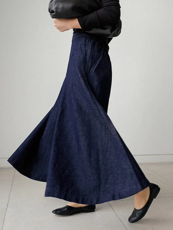 Loose Wide-Leg Empire Jean Pants - Image 9
