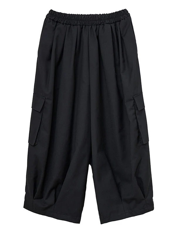 Loose Wide Leg Solid Color Casual Pants Bottoms - Image 10
