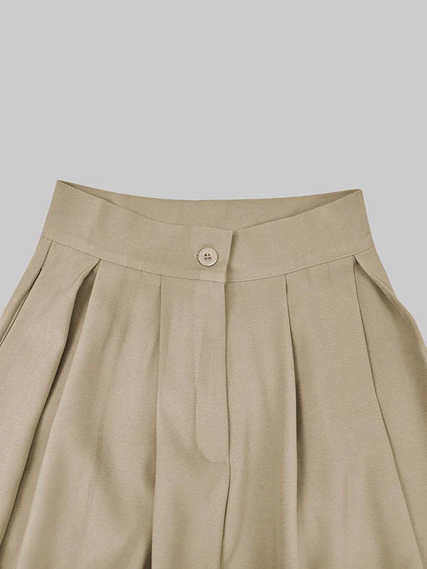 Loose Wide Leg Solid Color Casual Pants Bottoms Trousers - Image 6