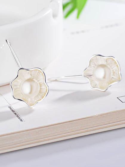Lotus Pearl Fresh Earrings - Image 8