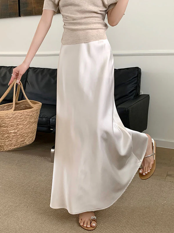 Mermaid Elasticity Solid Color Skirts Bottoms - Image 13