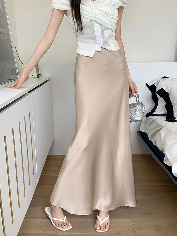 Mermaid Elasticity Solid Color Skirts Bottoms - Image 16