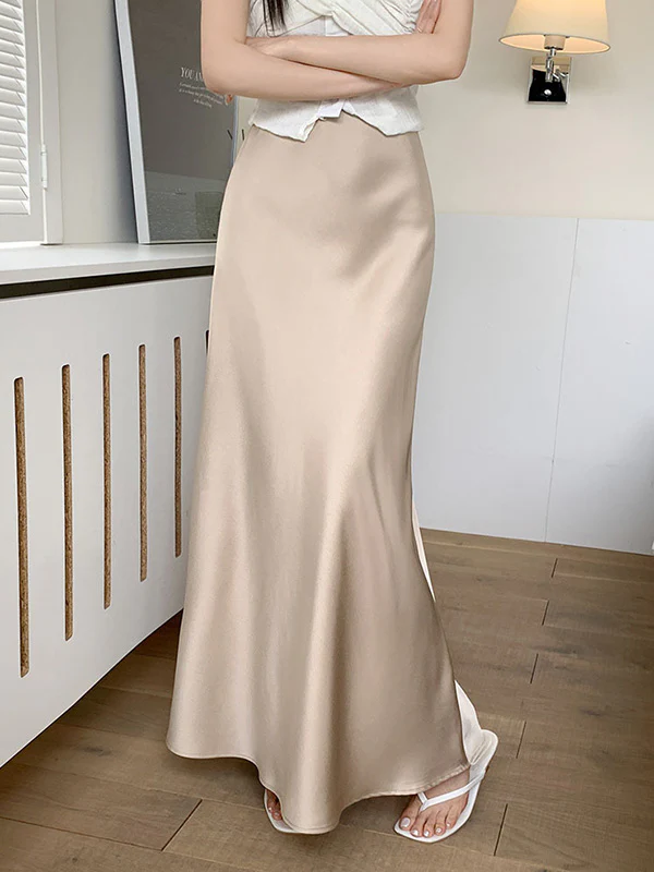 Mermaid Elasticity Solid Color Skirts Bottoms - Image 19