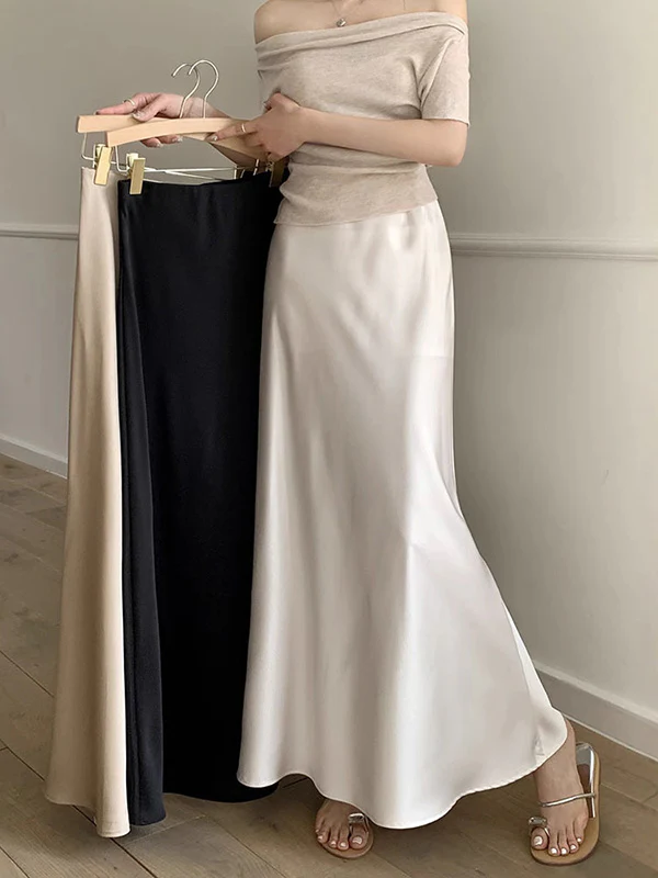 Mermaid Elasticity Solid Color Skirts Bottoms - Image 7