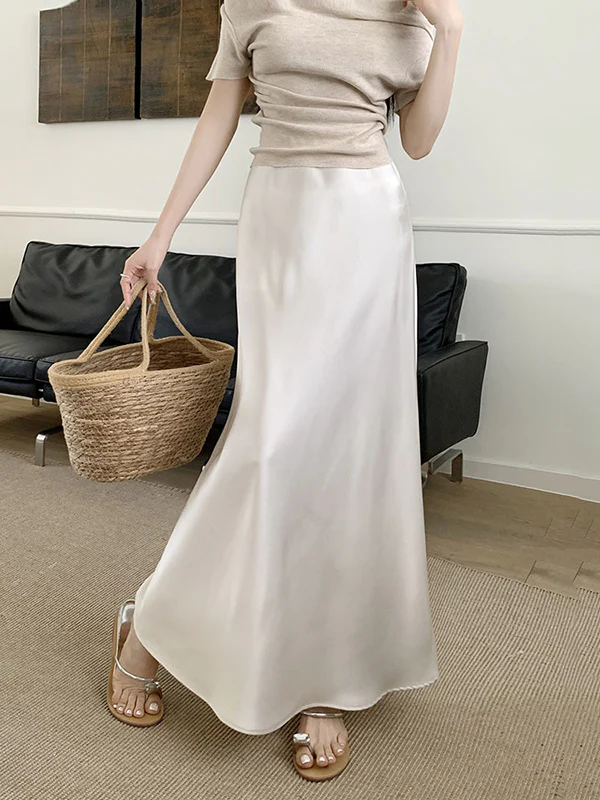 Mermaid Elasticity Solid Color Skirts Bottoms - Image 8