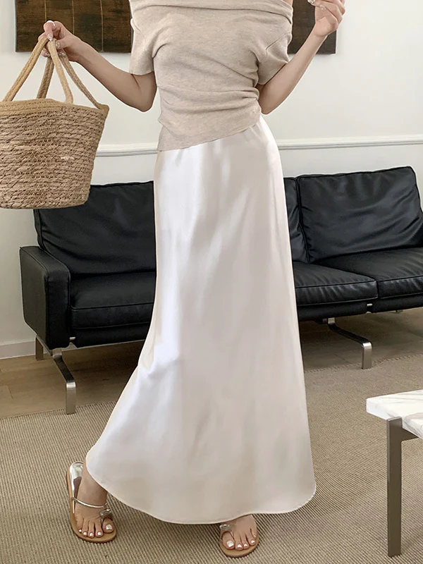 Mermaid Elasticity Solid Color Skirts Bottoms - Image 9