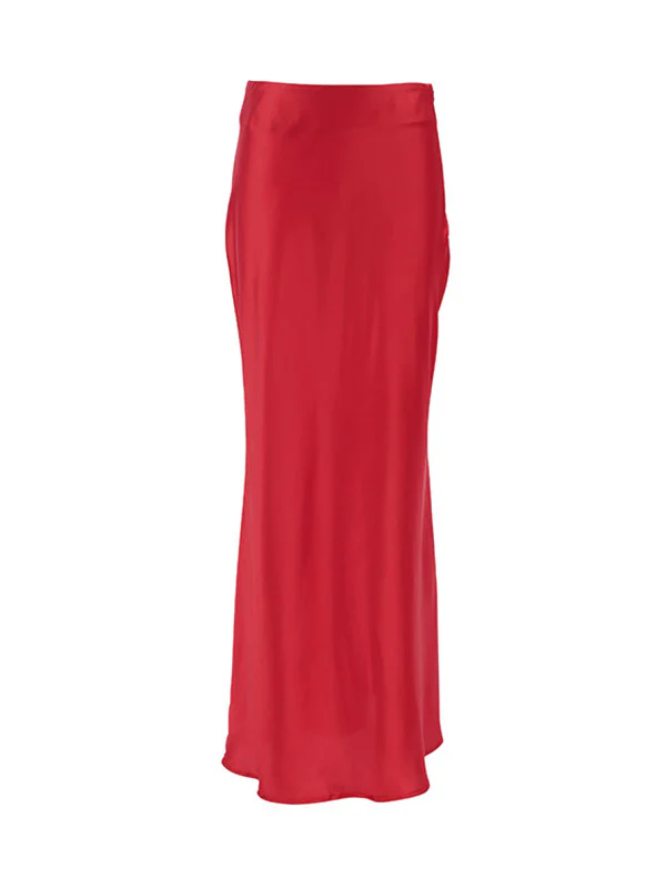 Mermaid Solid Color Zipper Skirts Bottoms - Image 11