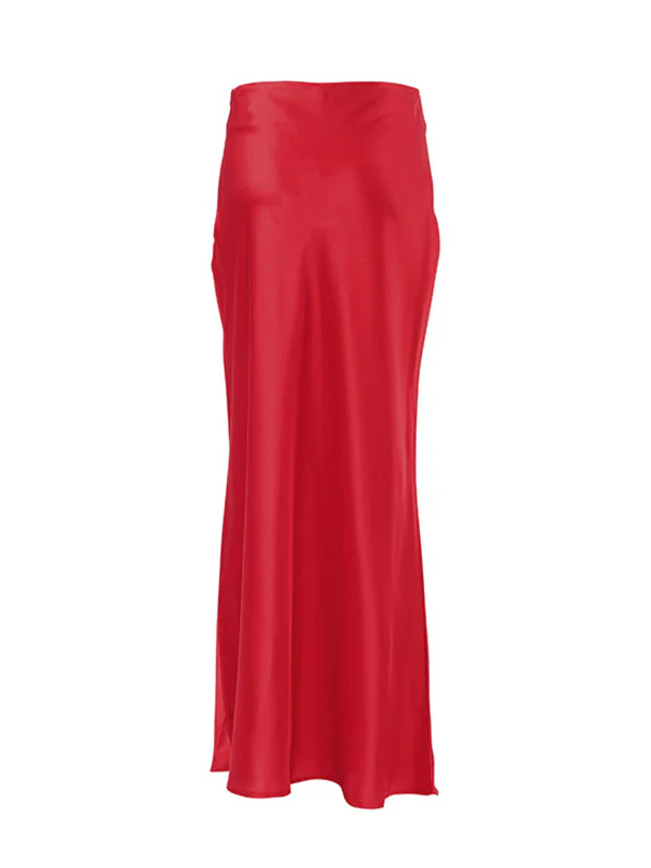 Mermaid Solid Color Zipper Skirts Bottoms - Image 12