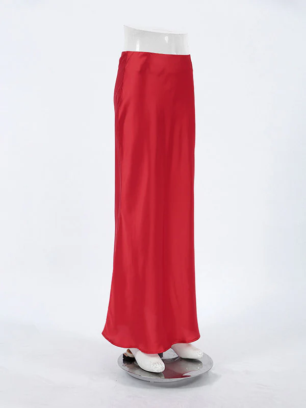 Mermaid Solid Color Zipper Skirts Bottoms - Image 9