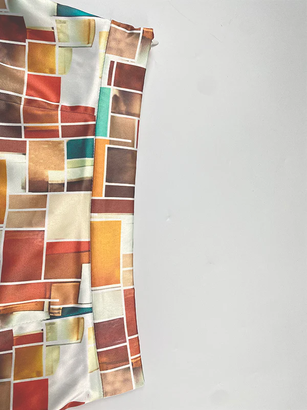 Mermaid Wrap Rainbow Plaid Skirts Bottoms - Image 7