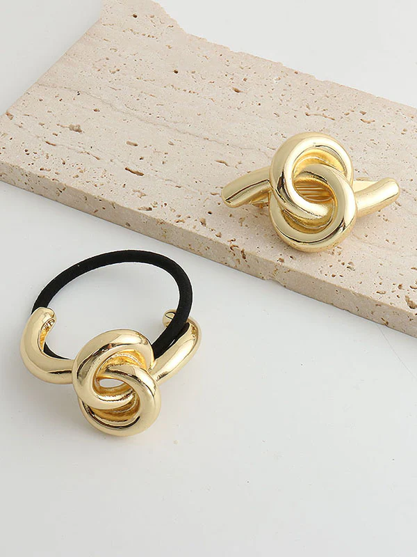 Minimalist Metal Knot Hair Tie - Image 10