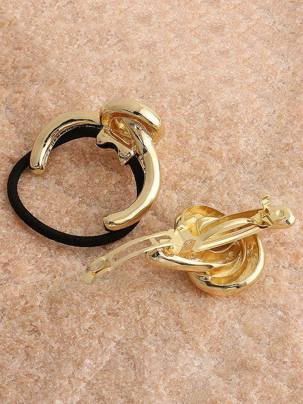 Minimalist Metal Knot Hair Tie - Image 11