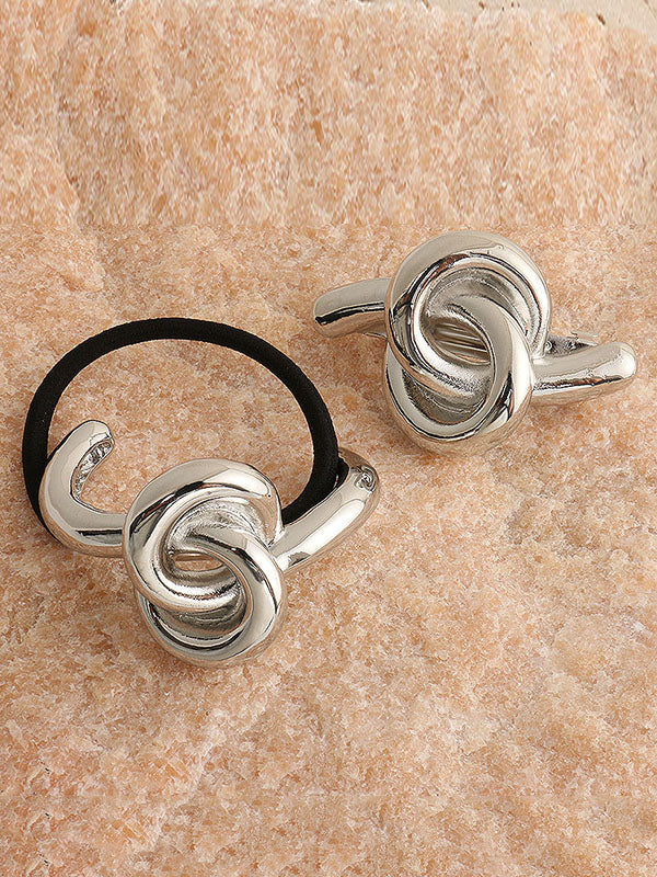 Minimalist Metal Knot Hair Tie - Image 7