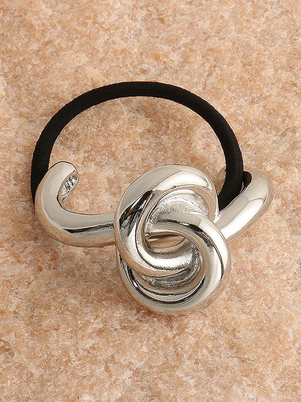 Minimalist Metal Knot Hair Tie - Image 9