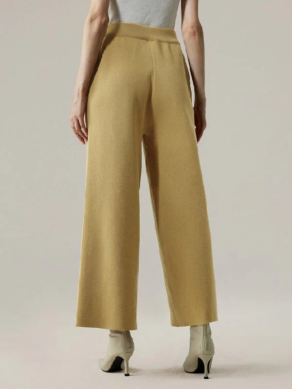 Ninth Pants Wide Leg Solid Color Pants Trousers - Image 6