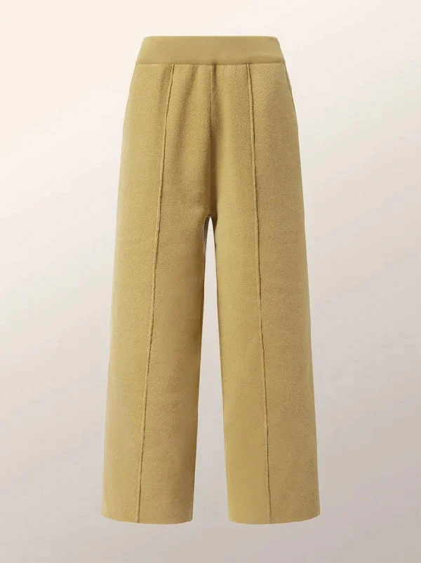 Ninth Pants Wide Leg Solid Color Pants Trousers - Image 7