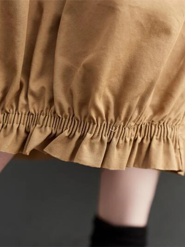 Ninth Pants Wide Leg Solid Color Split-Joint Casual Pants Bottoms - Image 19