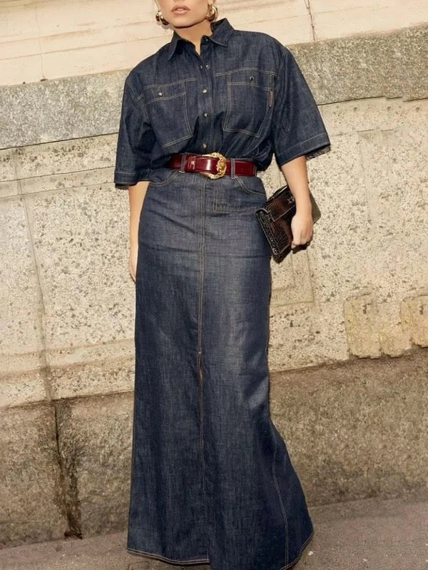 Column No Belt Solid Color Zipper Skirts Bottoms - Image 5