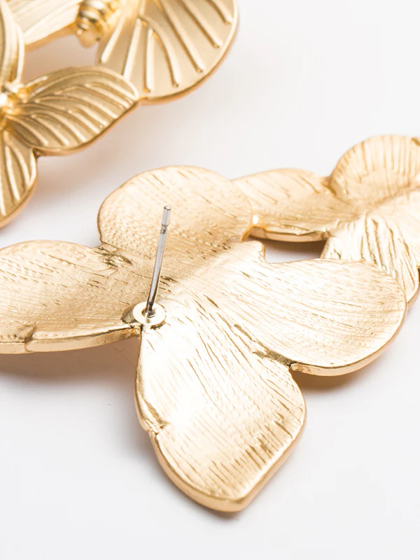 Normcore Butterfly Shape Drop Earrings - Image 4