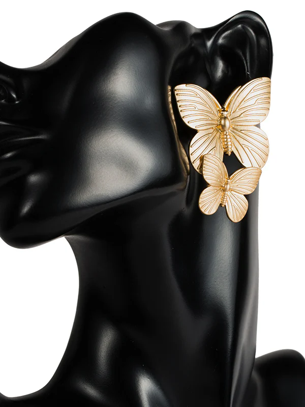 Normcore Butterfly Shape Drop Earrings - Image 5
